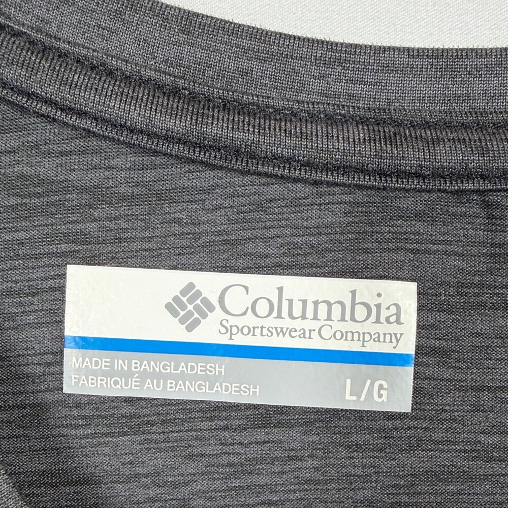 Columbia Charcoal Long Sleeve Athletic Shirt. Womens size L. Soft‎ & Lightweight - Picture 2 of 6